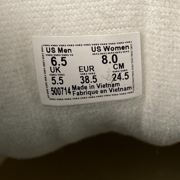 Vans SK8 Hi Checkerboard Flame Suede Sneakers Women Size 8 (men size 6.5) - Picture 8 of 8